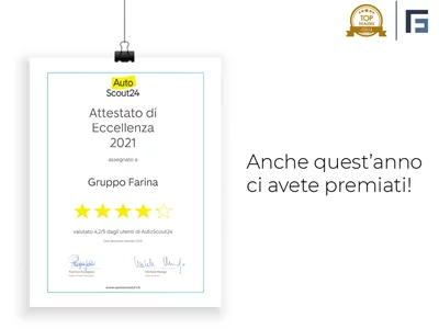 Gruppo Farina: 4 stelle su Autoscout24